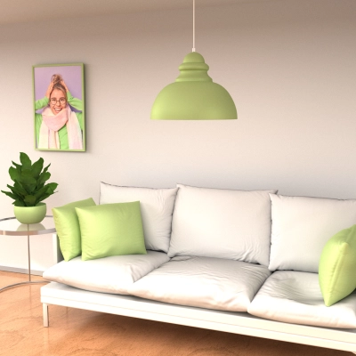 lafabryka.pl Lampa wisząca CORIN GREEN 1xE27 MLP7983 Milagro